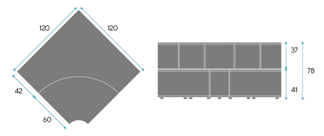 Medidas Grada Ágora C