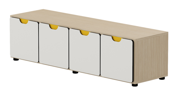 Grada Ágora One tiradores mostaza