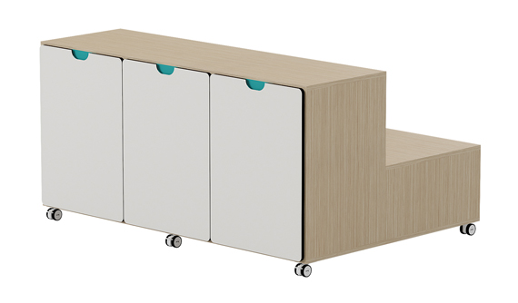 Grada Ágora Versa tiradores turquesa